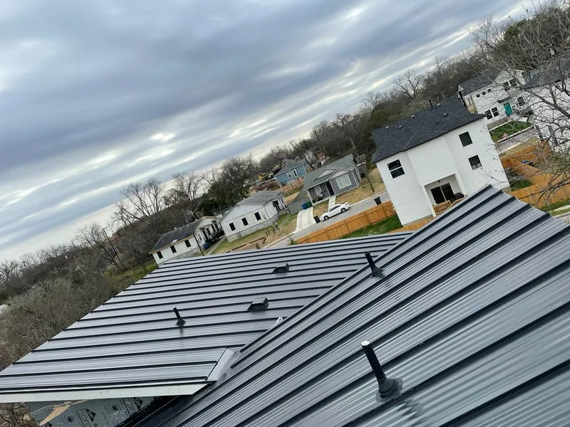 Standing seam metal roof panels with vents for Skylight Repair in Thatcher